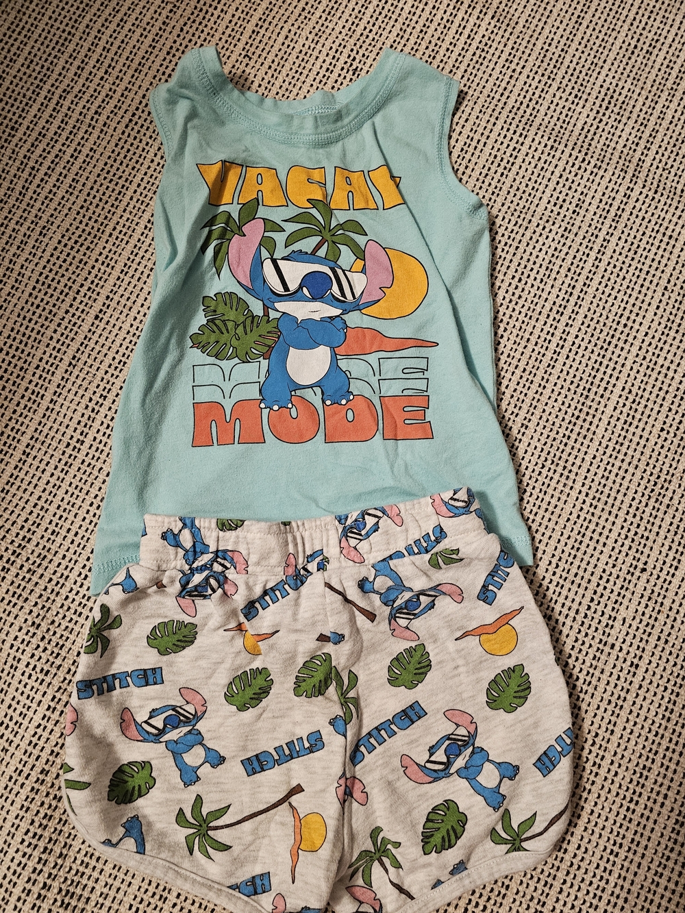 Disney Stitch 'Vacay Mode' Aqua Kids  Set